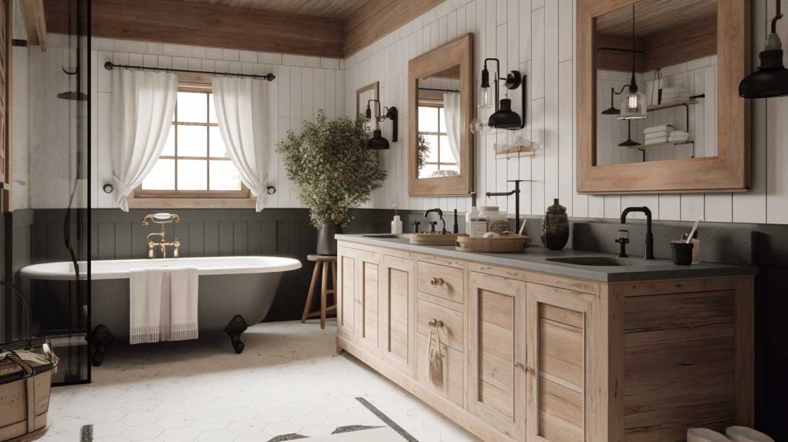 15 Must See Modern Farmhouse Bathroom Decor Inspirations For A Rustic