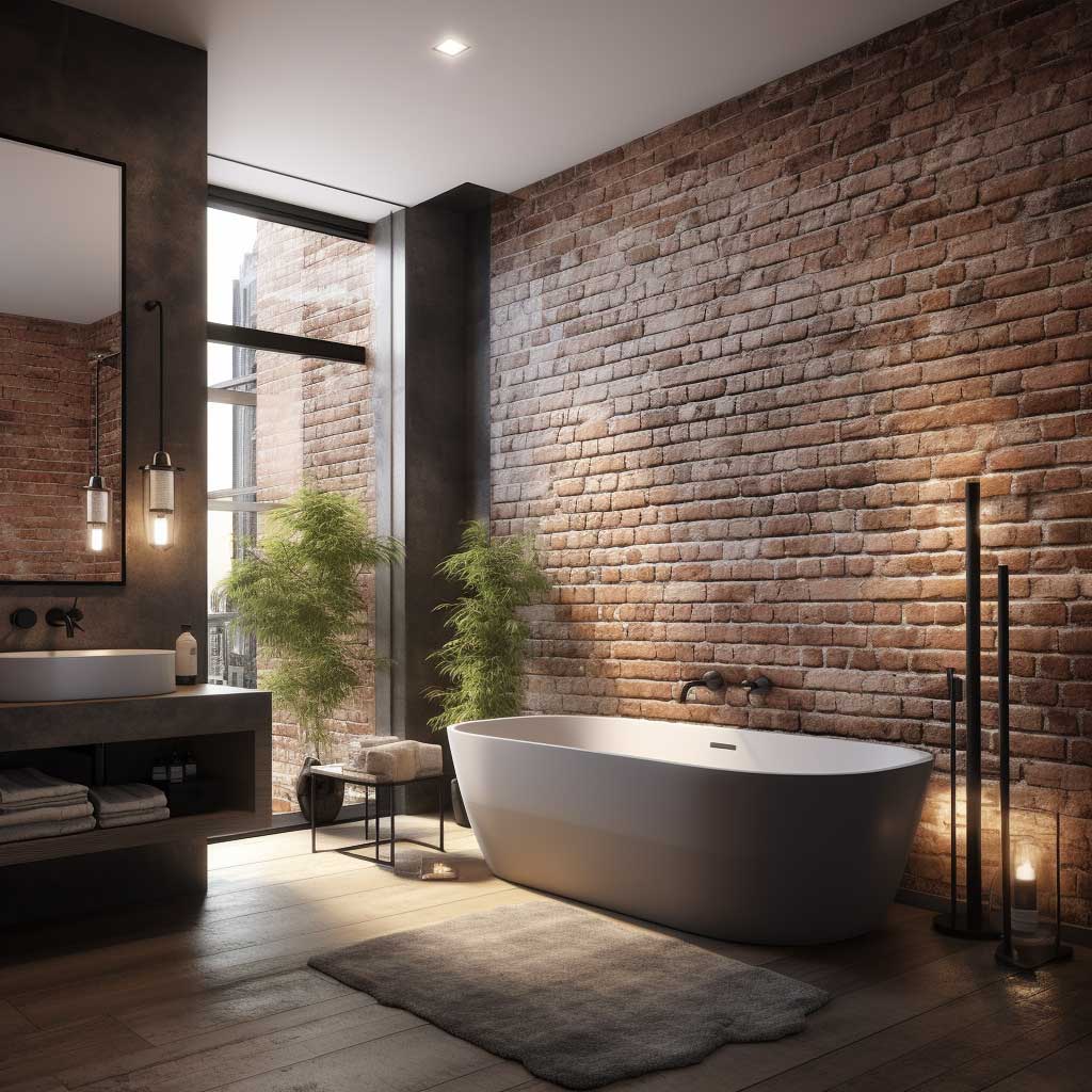 Exposed Brick Bathroom Ideas For A Modern Rustic Feel