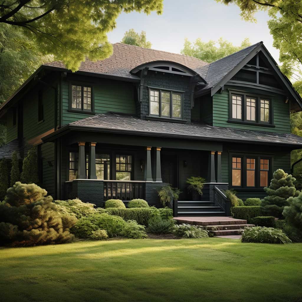 Cool Green Exterior Paint Palettes For Modern Homes Inspiring