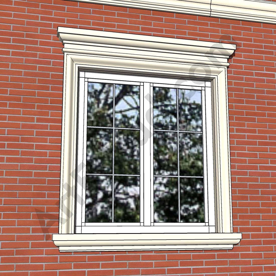 exterior window trim ideas for brick houses