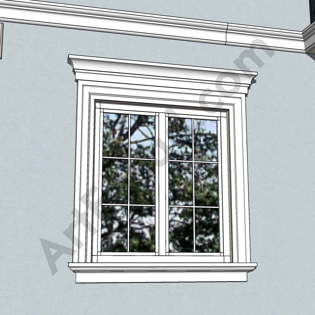 craftsman exterior window trim ideas