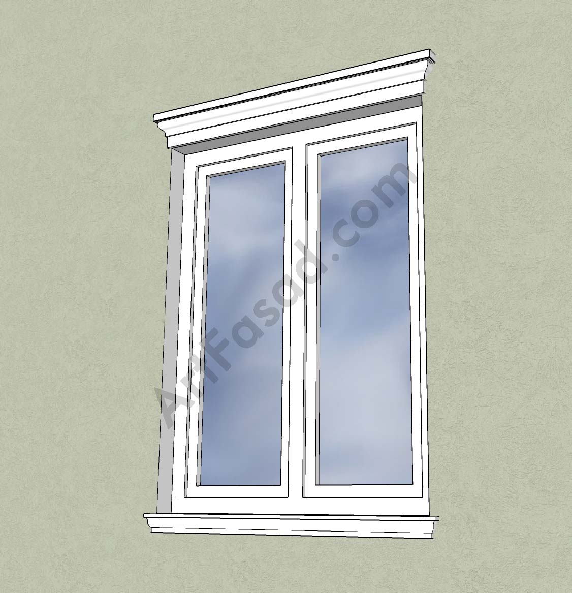 stucco foam window trim