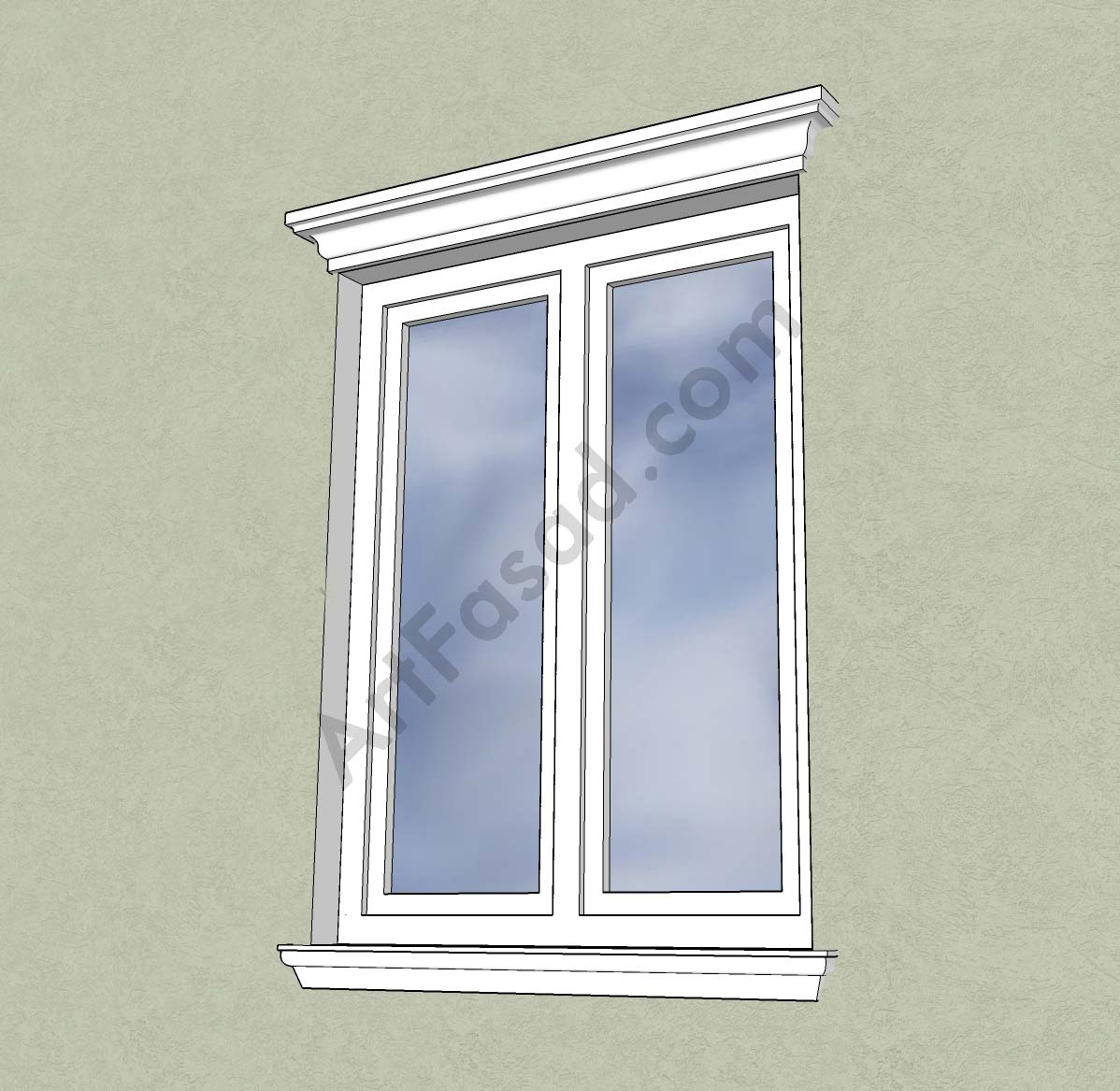 window stucco trim