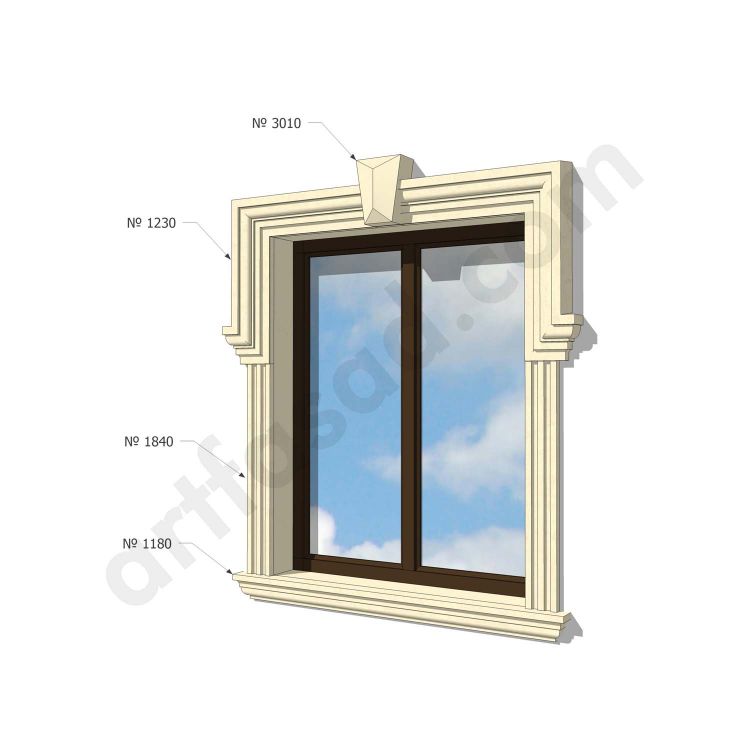 Exterior vinyl window trim