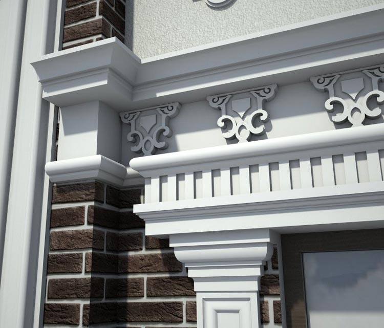 house front side wall design