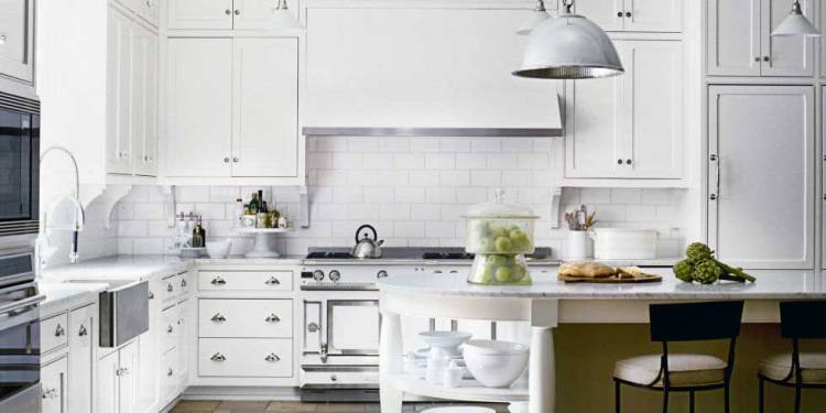Модна біла кухня 2018 | Біла Кухня: фото, дизайн, приклади, поєднання, глянцева, інтер'єр, шпалери, модна, сучасна
