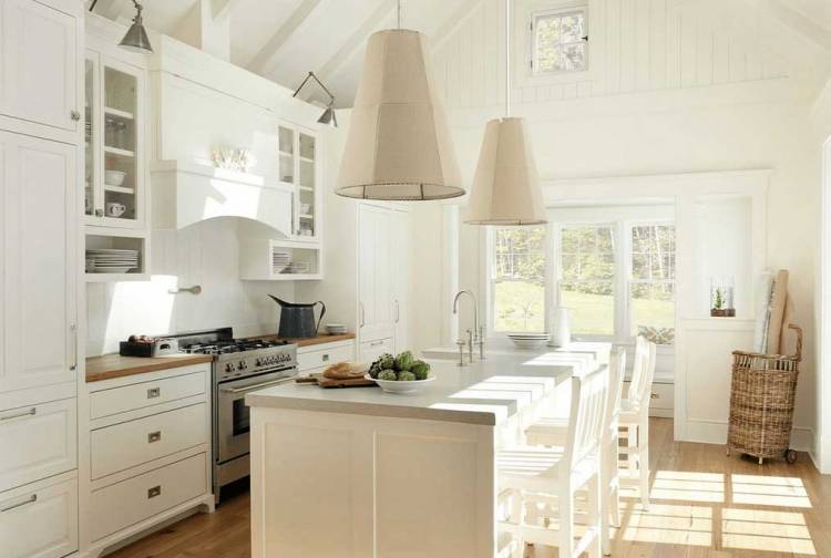 красива | Біла Кухня: фото, дизайн, приклади, поєднання, глянцева, інтер'єр, шпалери, модна, сучасна