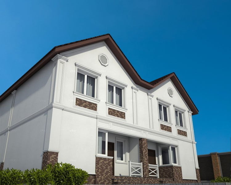 Светлые цвета на фасаде дома с коричневой крышей: цвета фасада, палитра, сочетание - сочетание с крышей, цоколем, окнами, декором, подбор изображений