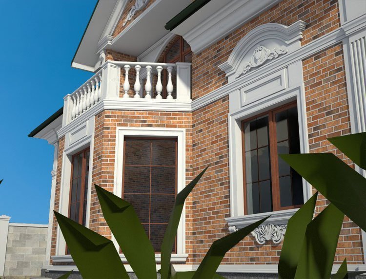 Цвет облицовочной, клинкерной плитки дома с зеленой крышей: цвет фасада, цветовая гамма, палитра, сочетание, комбинация, фото подбор