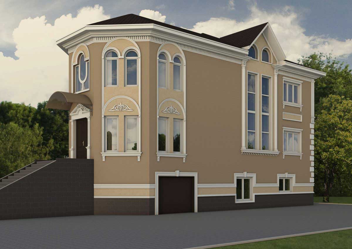 double floor house front design