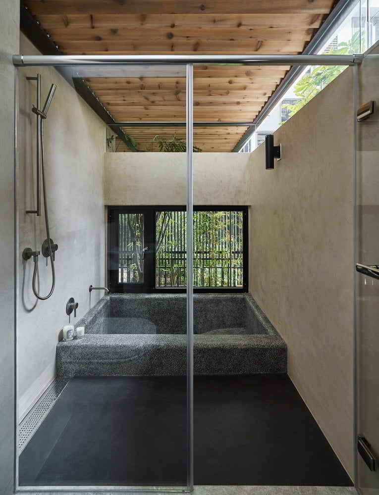 conception de salle de bain de style loft