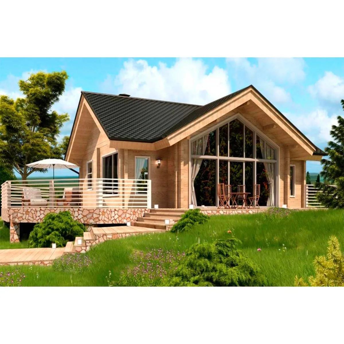 l shaped farmhouse