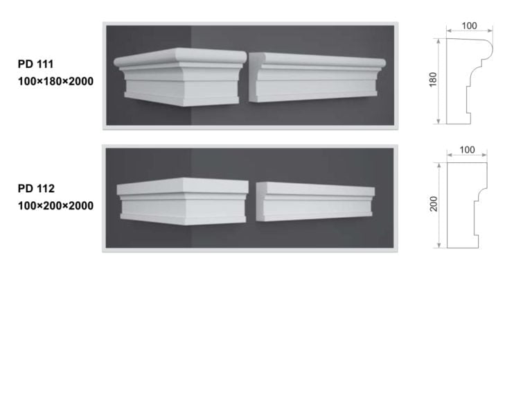 PD 111
PD 112
ready-made window decorative window sill for the facade of the house made of polystyrene foam, expanded polystyrene buy from a warehouse