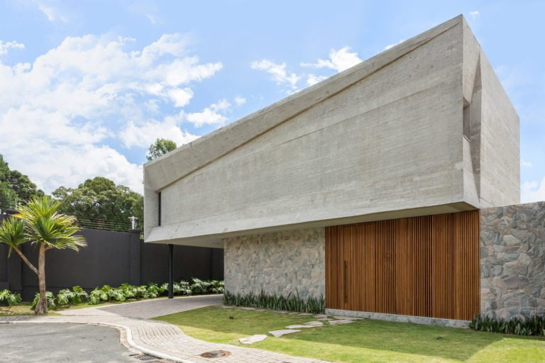 Gray Exterior House - Fashionable Facade of a Brazilian Home