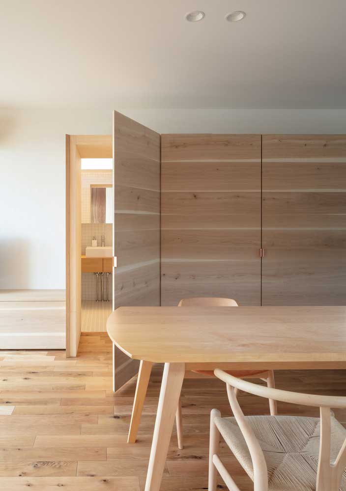 wooden interior design living room