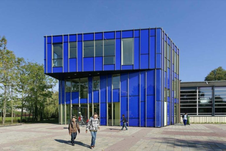 blue color in architecture