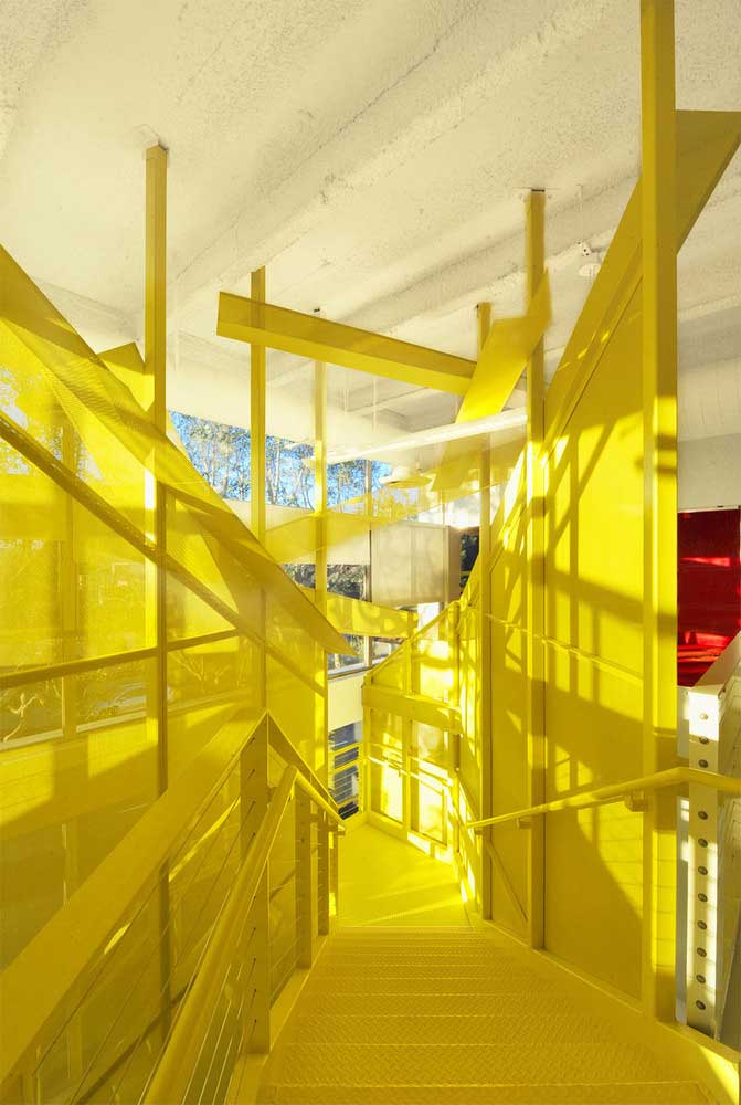 gelbe Farbe in der Architektur