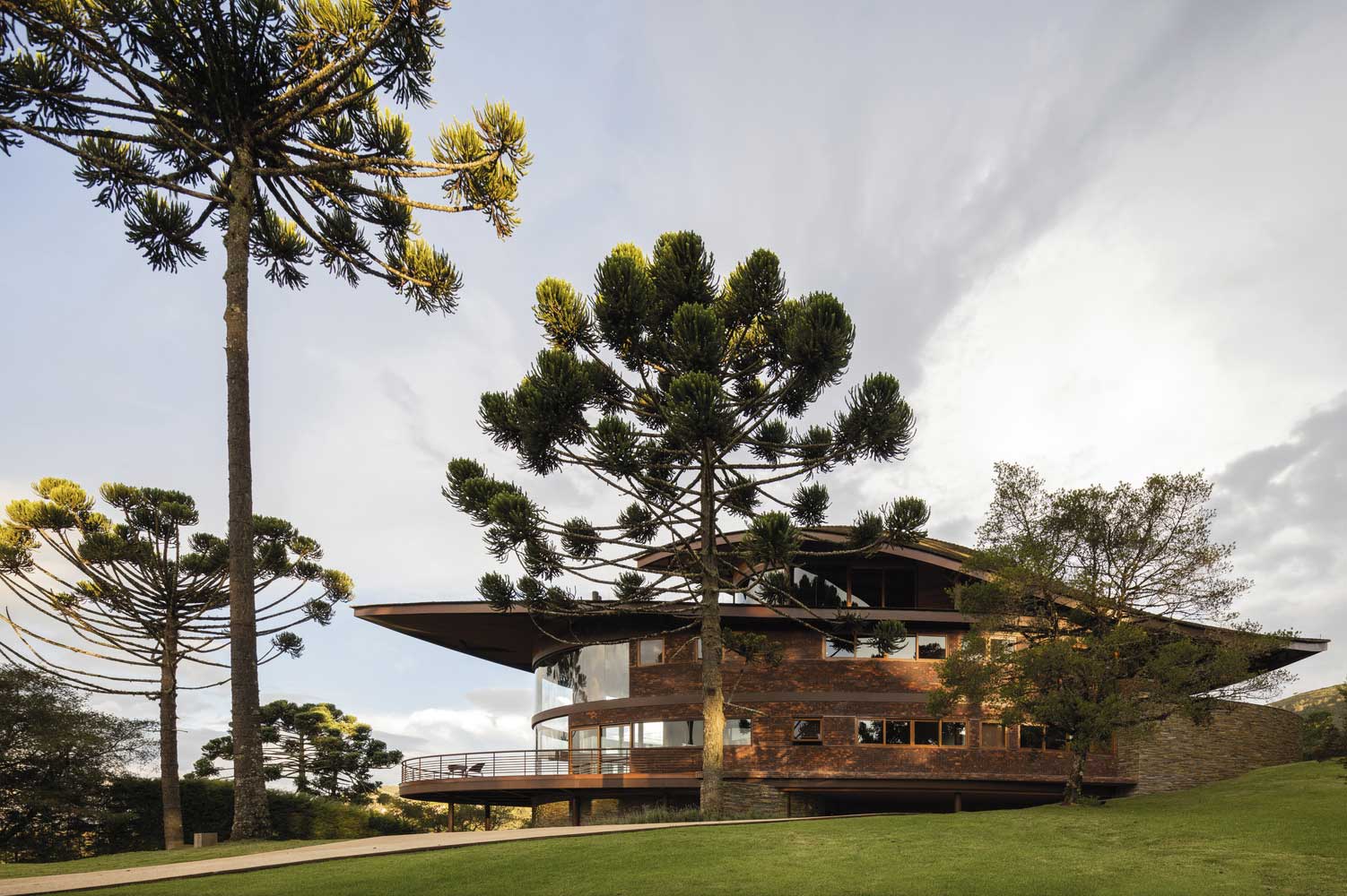 complex pitched roof
