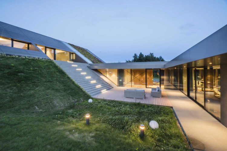 House Landscape Design 580 M² Of, Modern Landscape Design Front Of House