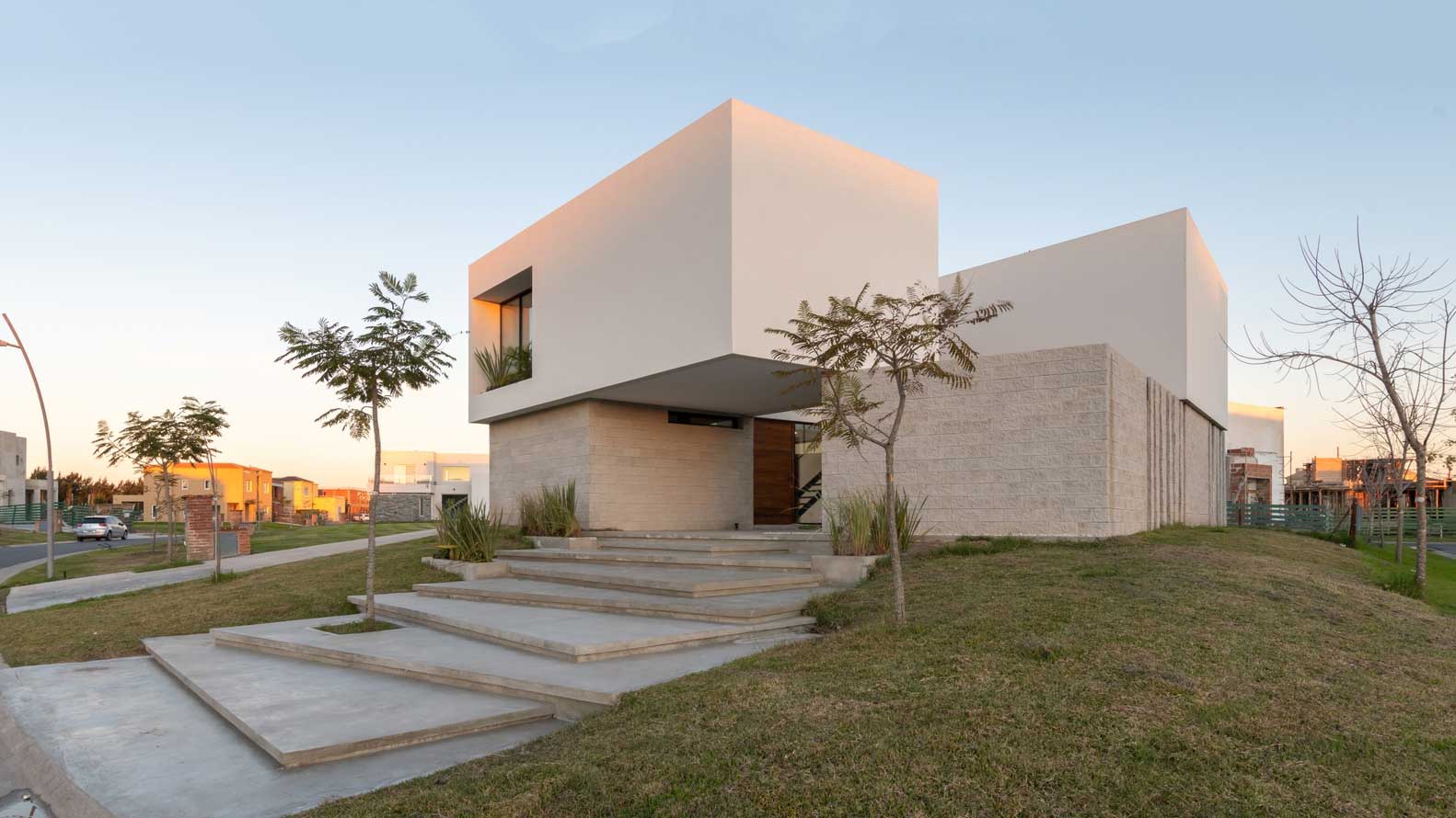 front yard concrete steps