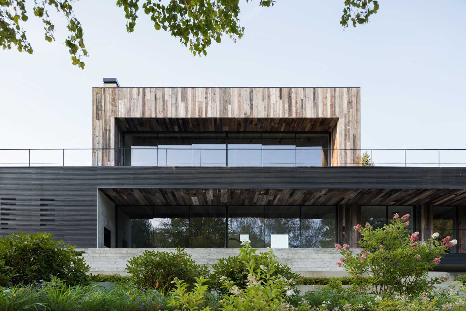 maison bois et beton