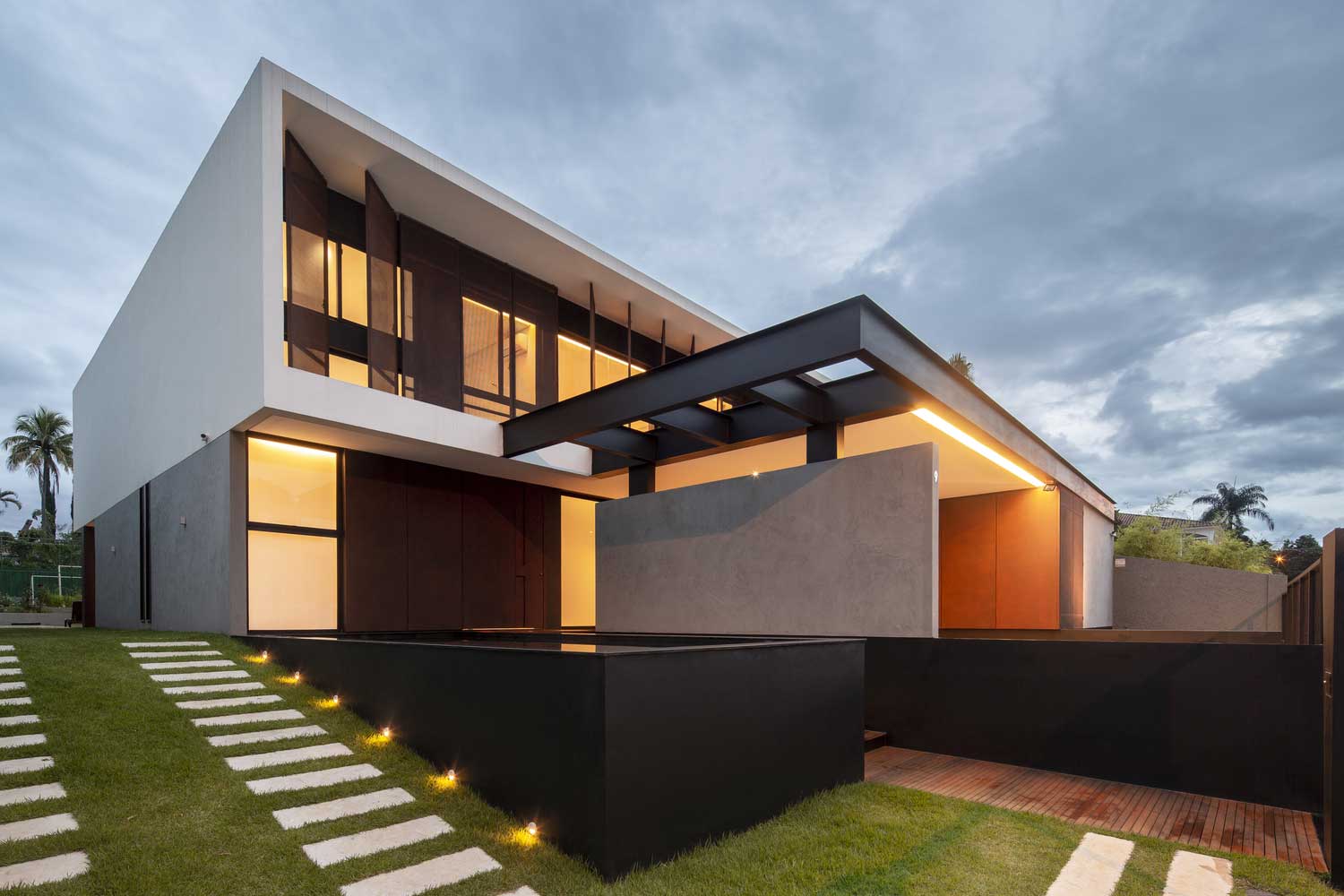 2 storey l shaped house plans