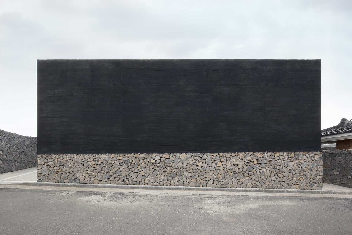 black cement concrete