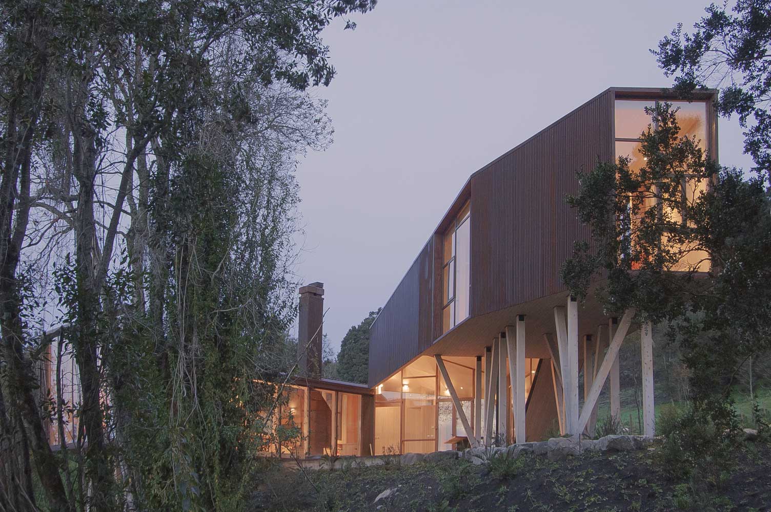 Modern Timber Frame House