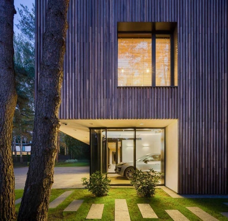 Vertical Wood Cladding In The Project Smilgu House • 333+ Inspiring