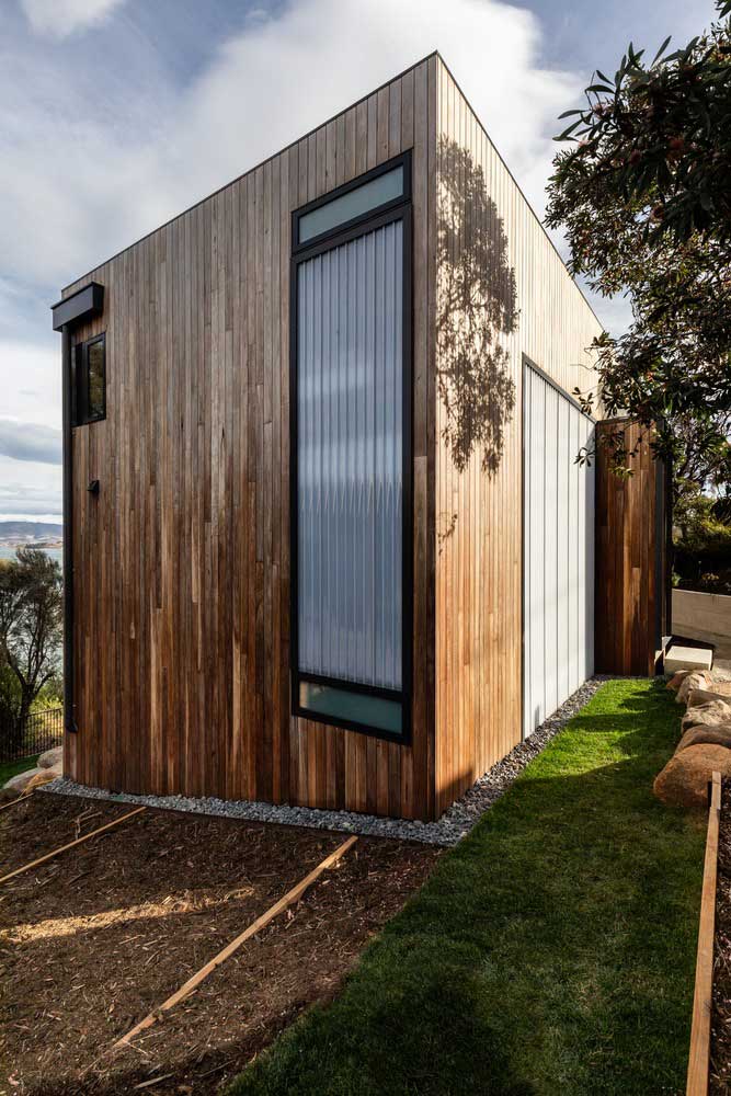 Фасад Дома из Дерева - Простой дизайн фасада деревянного дома в Австралии