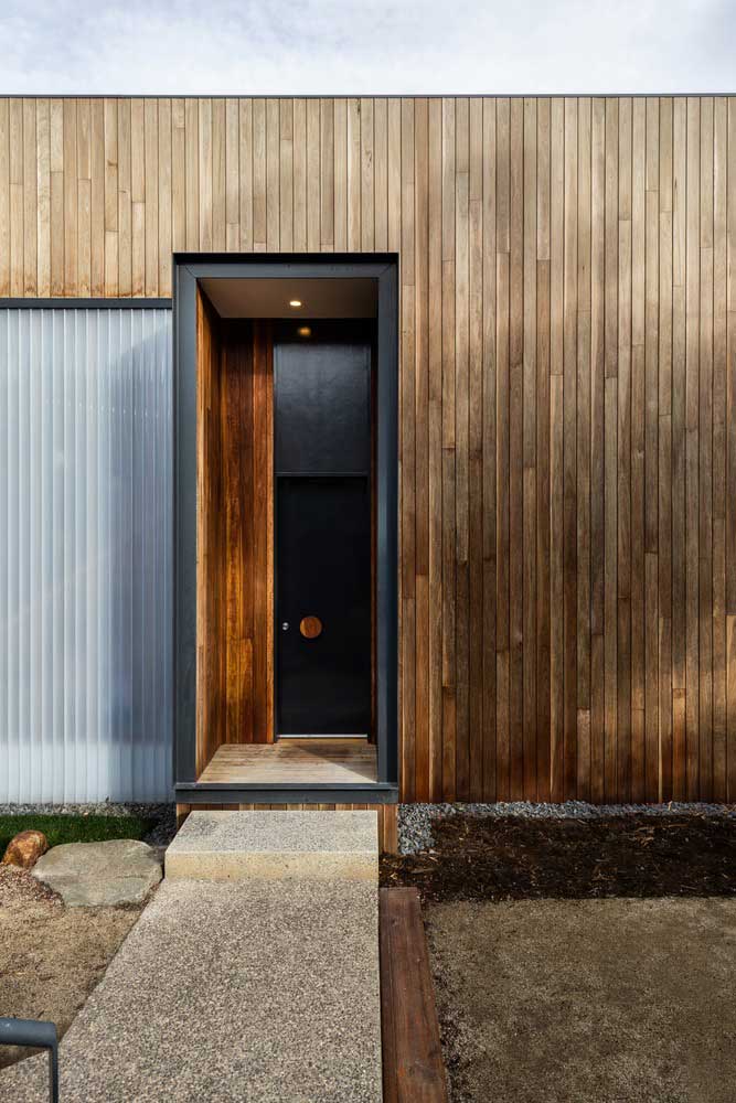 Фасад Дома из Дерева - Простой дизайн фасада деревянного дома в Австралии