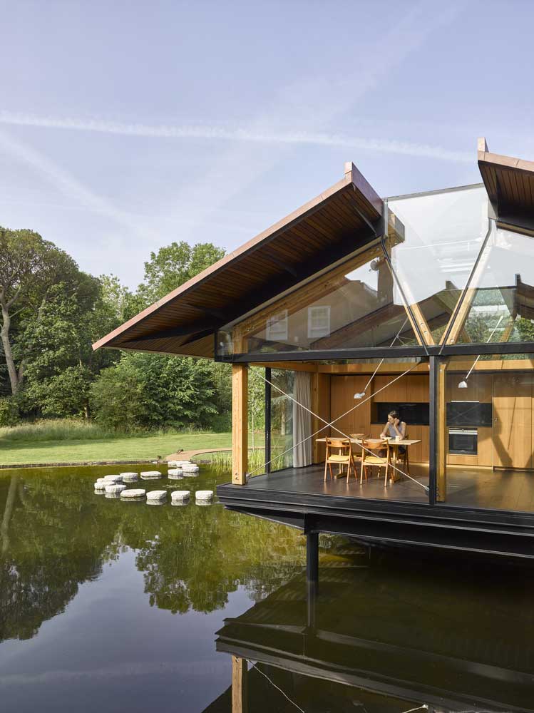 glasierte Ziegel Pavillon Design