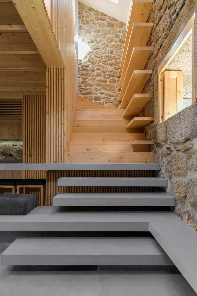 concrete stair design for small house