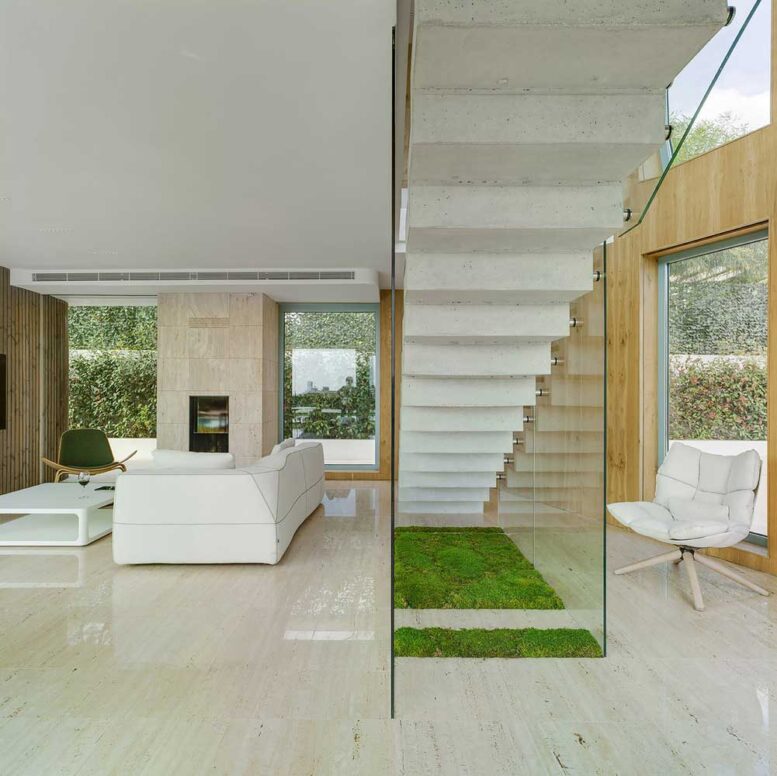 Flur und Treppenhaus Ideen in einem minimalistischen Stil