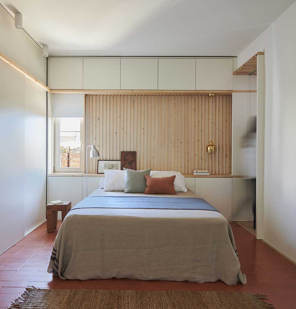 wooden slats in the interior: images