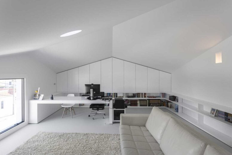 witte kleur ontwerp studie huis