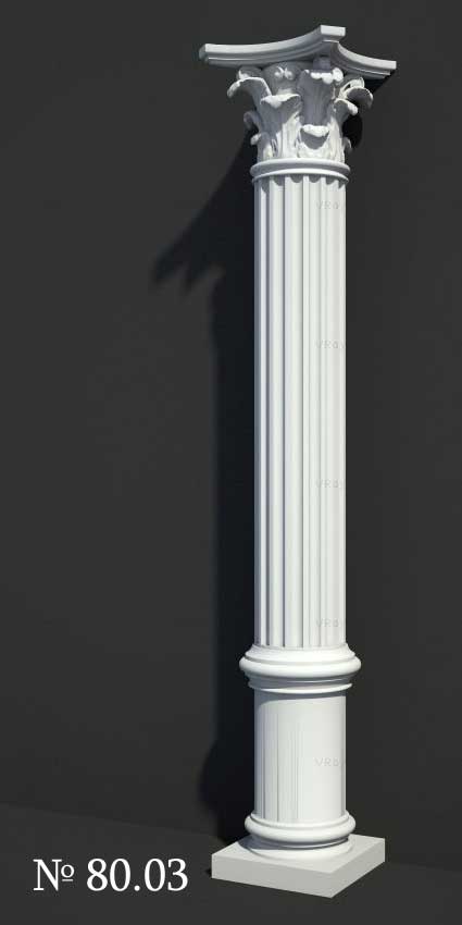 3D Models of Corinthian Column #8003