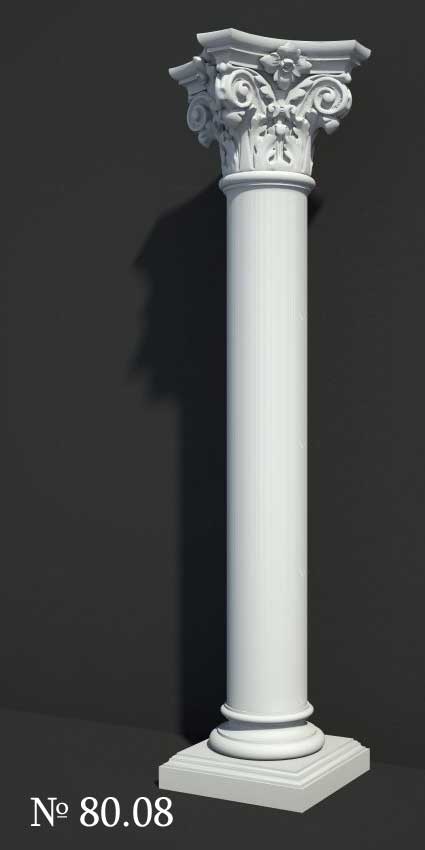 3D Models of Corinthian Column #8008