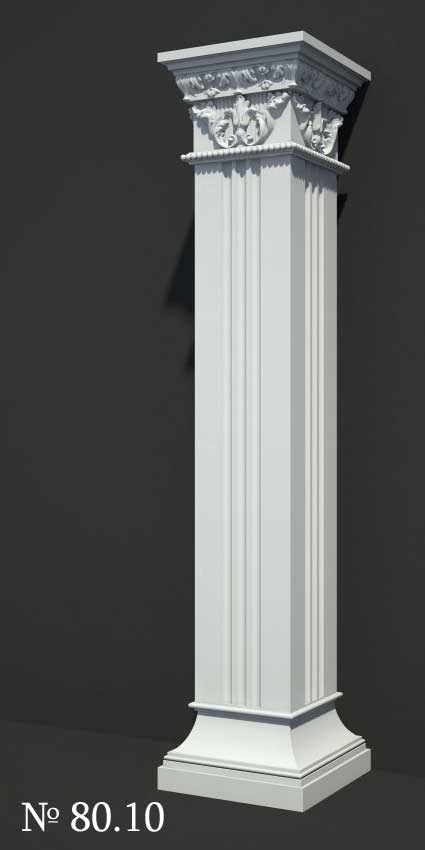 3D Models of Square Columns # 8010