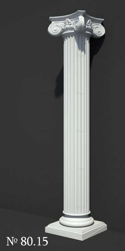3D Models of Corinthian Column #8015