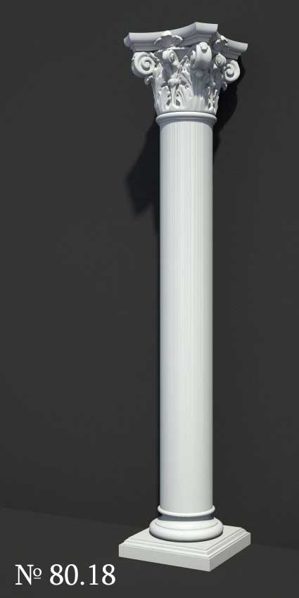 3D Models of Corinthian Column #8018