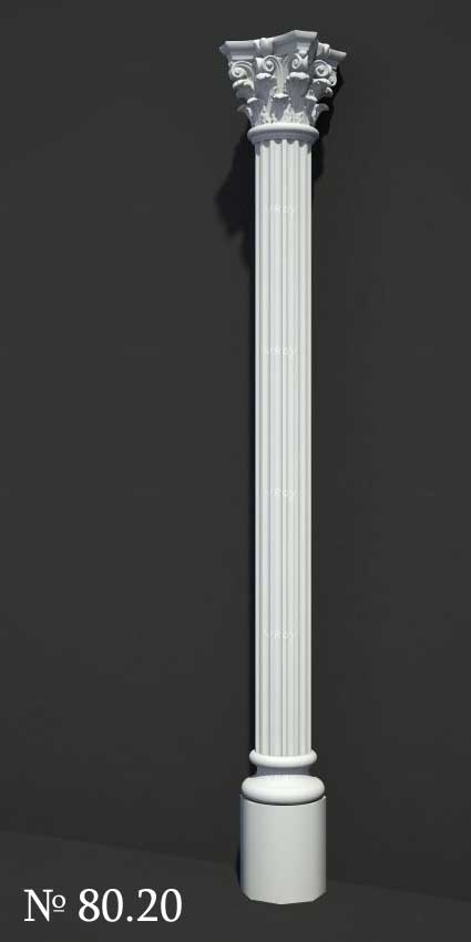3D Models of Corinthian Column #8020