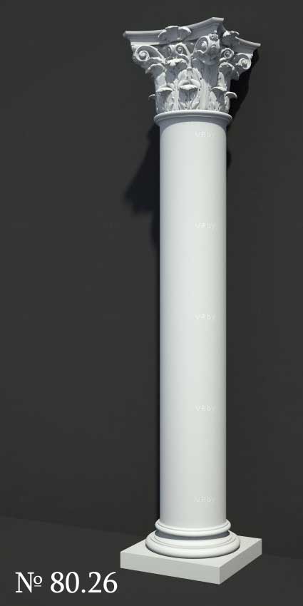 3D Модели колонны коринфского ордера