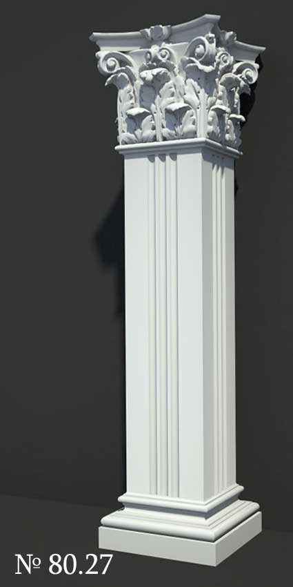 3D Модели квадратных колонн