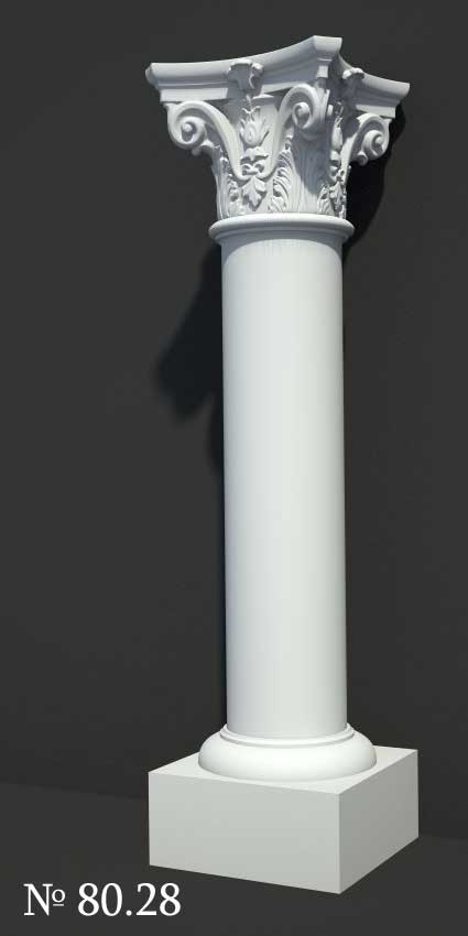 3D Models of Corinthian Column #8028