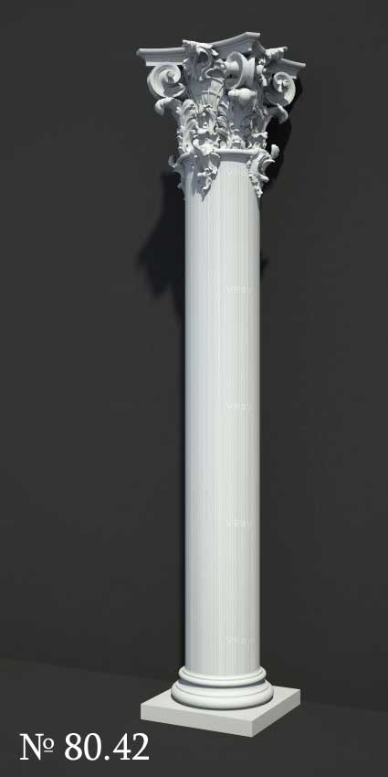 3D Models of Corinthian Column #8042
