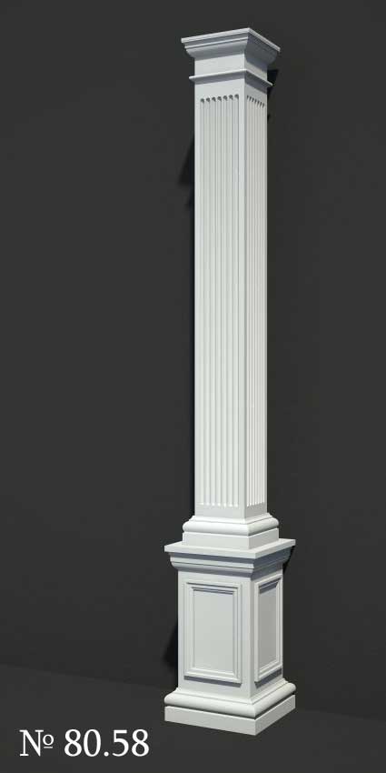 3D Models of Square Columns # 8058