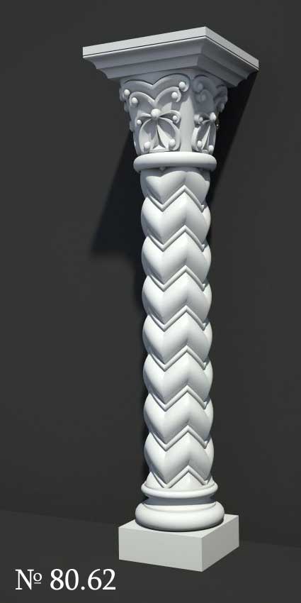 3D Модели спиральных колонн