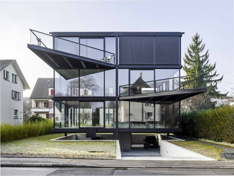 дизайн дома из стальной конструкции