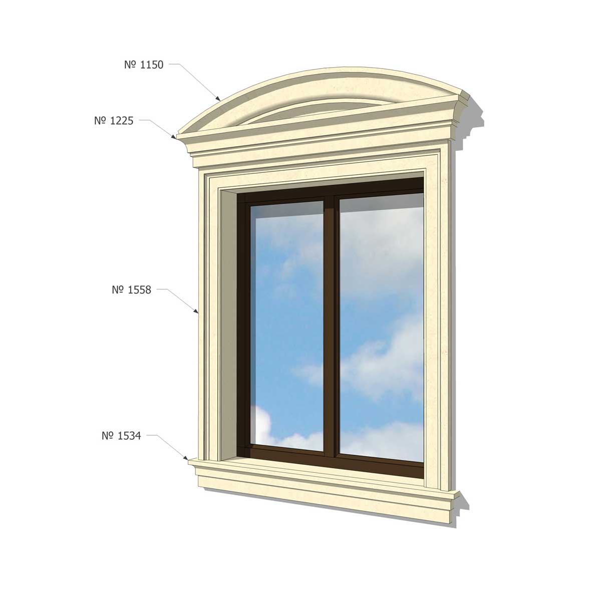 External Window Mouldingsный карниз для окна
